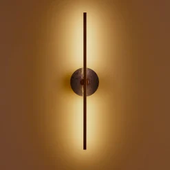 Elite Stick Polished brass and Sodalite Wall Sconce