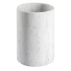 Ellipse Large Carrara Marble Container