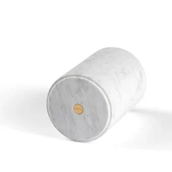 Ellipse Large Carrara Marble Container