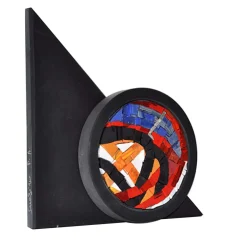 Emblema Solare Mosaic and Slate Sculpture by Nino Basso