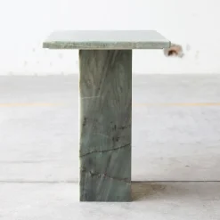 Emerald Quartzite Marble Side Table