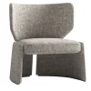 Emilia Gray fabric Lounge Chair