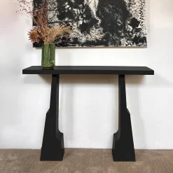 Emily Black Lacquered Wood Console