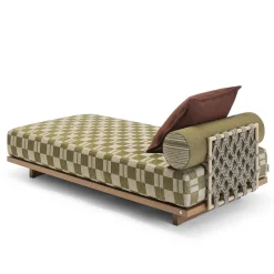 Emir 189 Olive Check Outdoor Sunbed