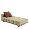 Emir 189 Olive Striped Outdoor Sunbed
