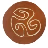 Eng 3 Terra Brown Ceramic Decorative Plate