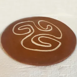 Eng 3 Terra Brown Ceramic Decorative Plate