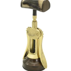 Engraved Brass Corkscrew