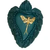 Ephemerus in Nature Green Ceramic Heart