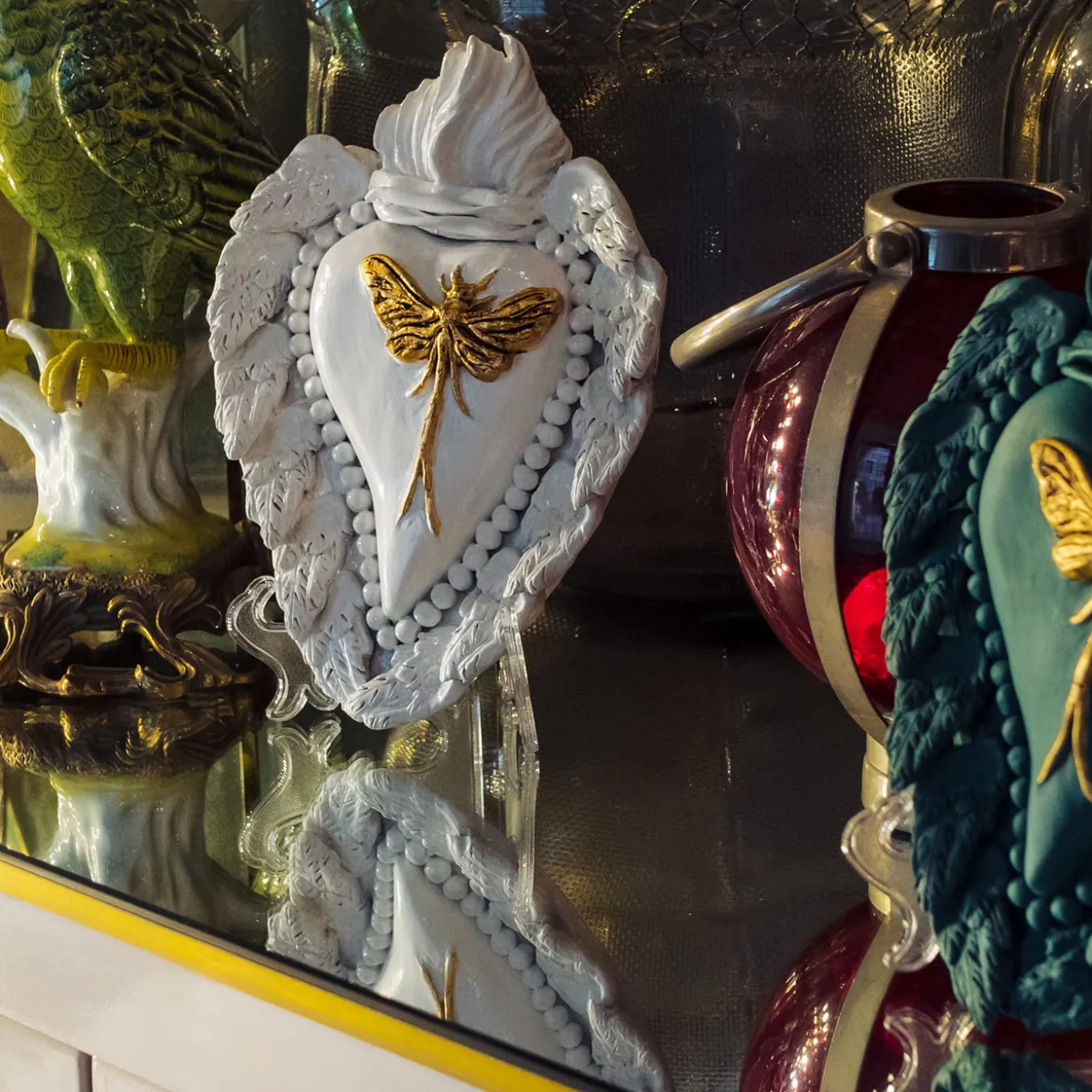 Ephemerus Wears Gold Ceramic Heart