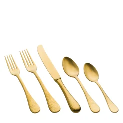 Epoque Pewter Oro 5-Piece Flatware Set
