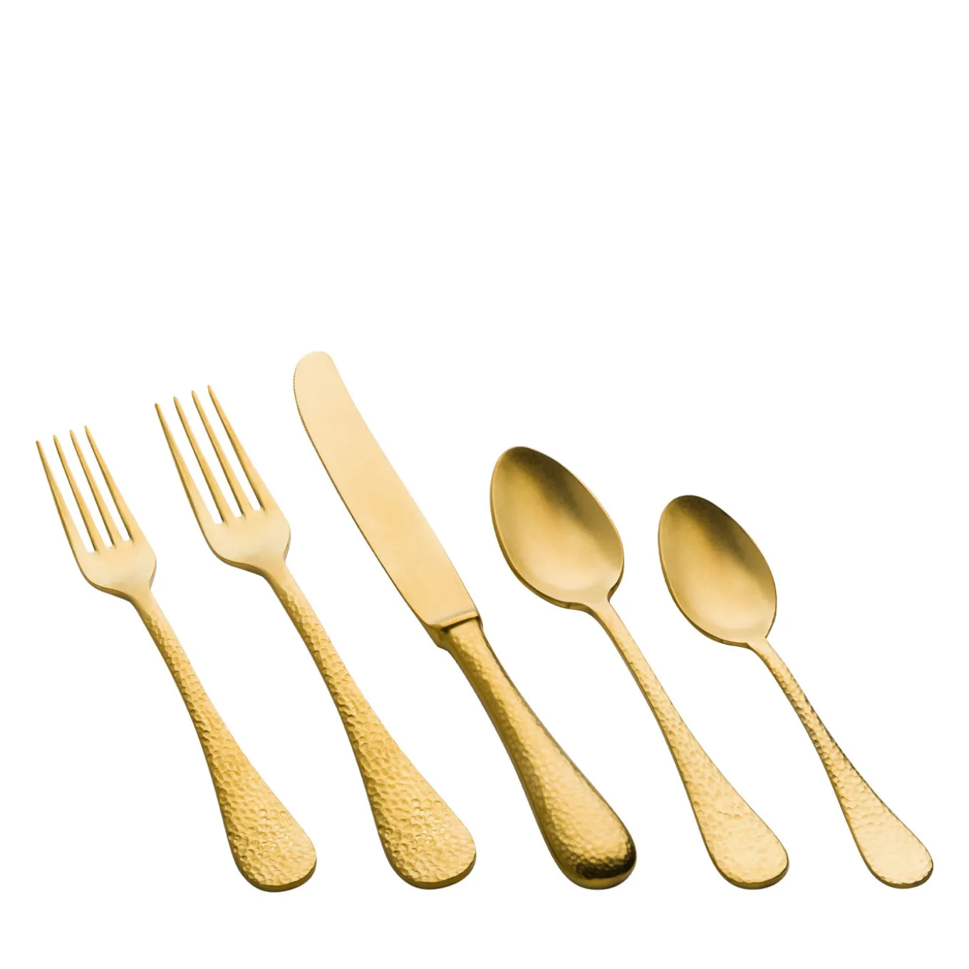 Epoque Pewter Oro 5-Piece Flatware Set