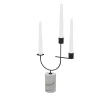 Equilibrista White Carrara Candle Holder