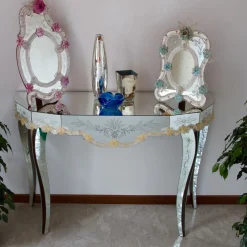 Era Gold Murano Glass Console