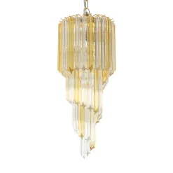 Era Small Bicolor Spiral Chandelier