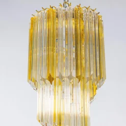 Era Small Bicolor Spiral Chandelier