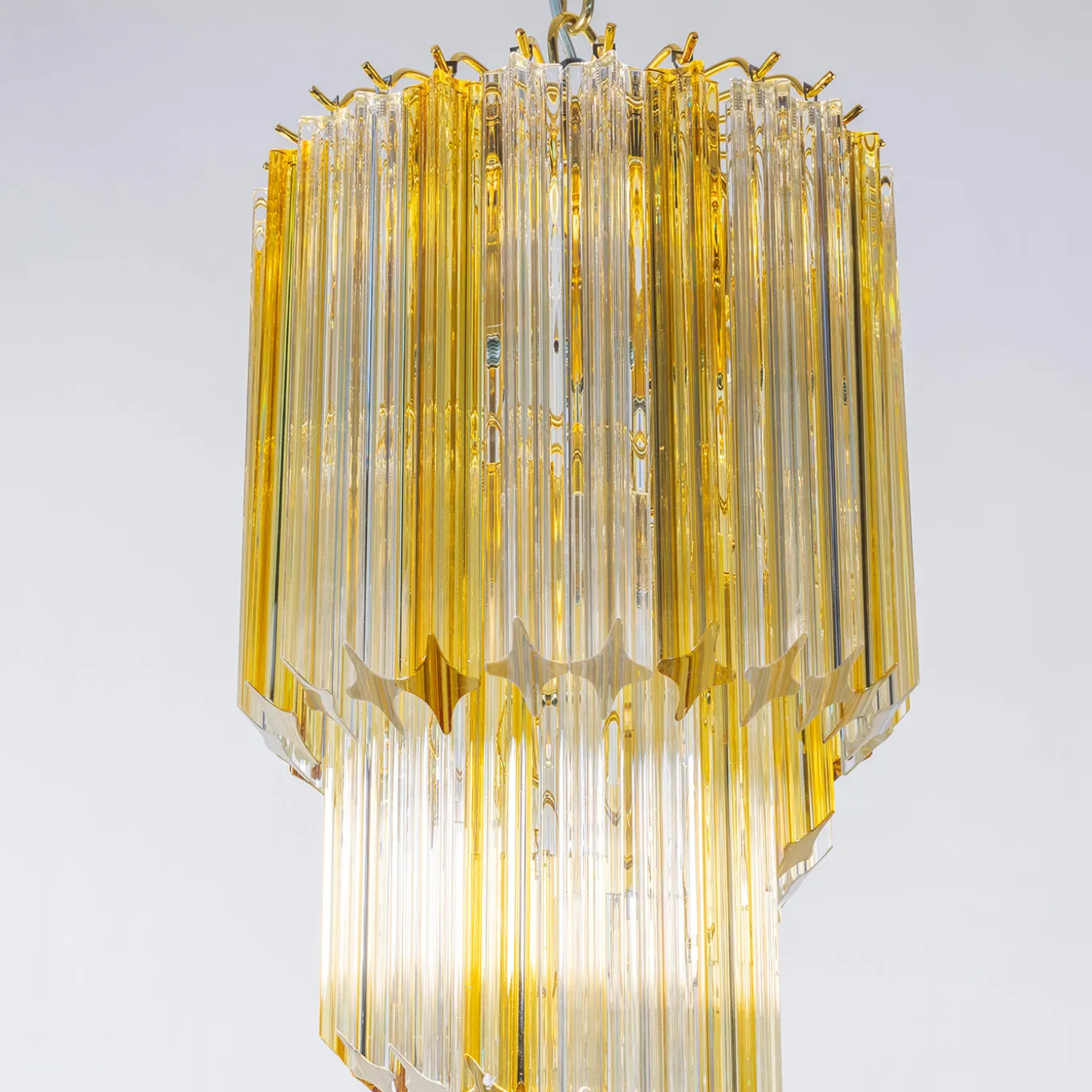 Era Small Bicolor Spiral Chandelier