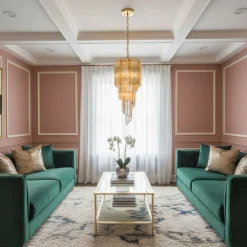 Era Small Bicolor Spiral Chandelier