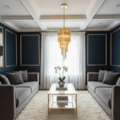 Era Small Bicolor Spiral Chandelier