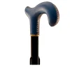 Ergonomic Leather Handle Walking Stick