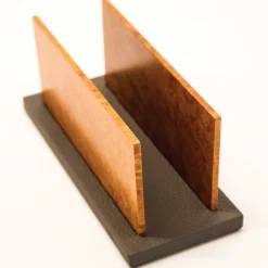 Erika Leather and Wood Letter Holder