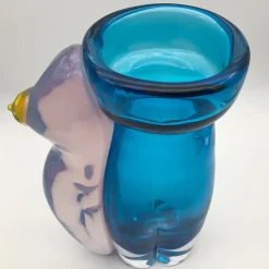 Eros Aquamarine Vase #1 by Toso Cristiano