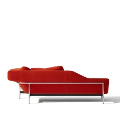Esosoft Right-Sided Orange Chaise Longue by Antonio Citterio