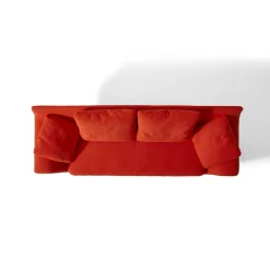 Esosoft 3-Seater Orange Sofa by Antonio Citterio