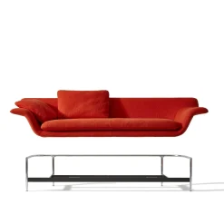 Esosoft 3-Seater Orange Sofa by Antonio Citterio