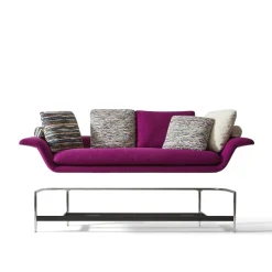 Esosoft 3-Seater Purple Sofa by Antonio Citterio