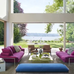 Esosoft 3-Seater Purple Sofa by Antonio Citterio