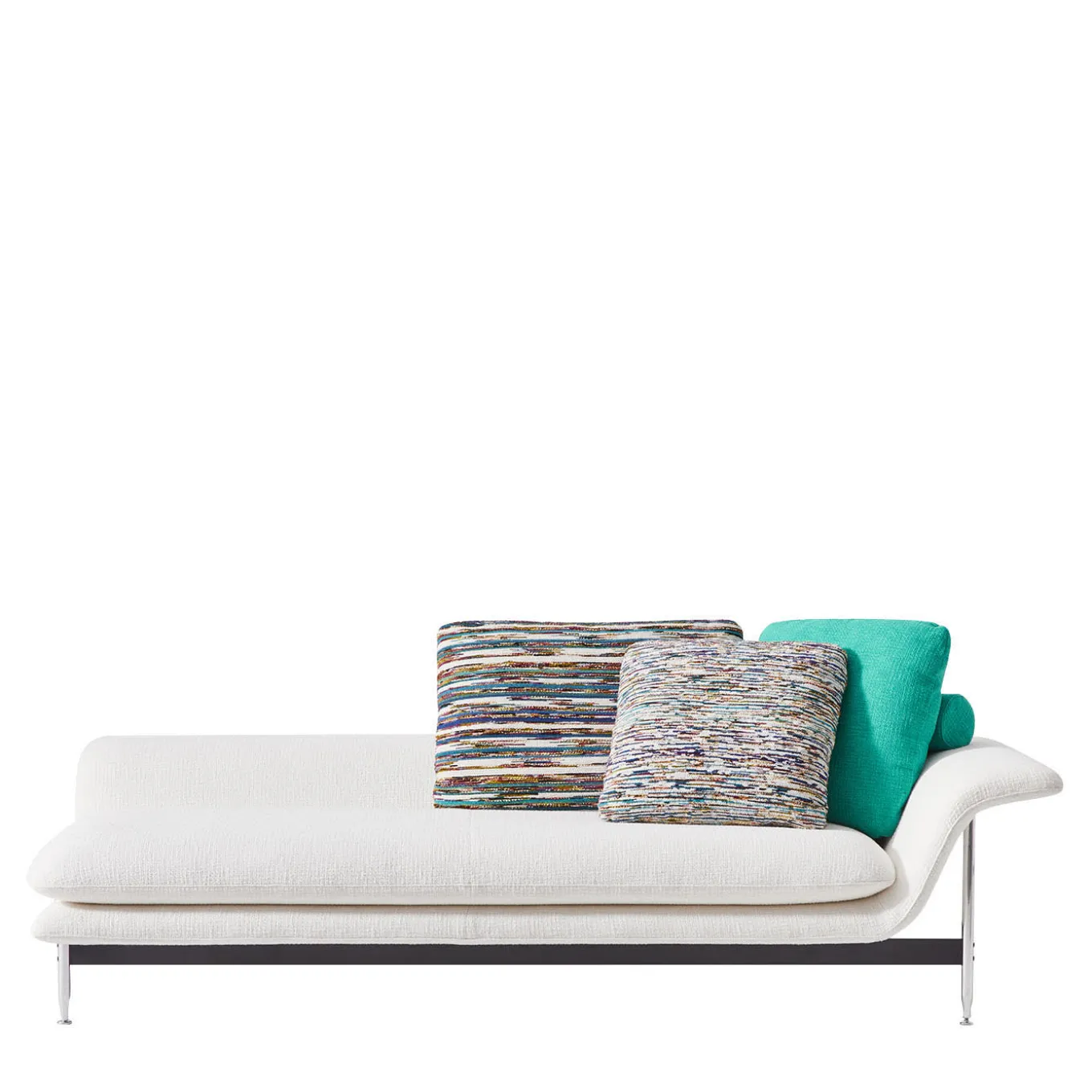 Esosoft White Chaise Longue by Antonio Citterio