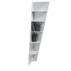 Esquina White Angular Bookcase by My_Lab