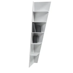 Esquina White Angular Bookcase by My_Lab