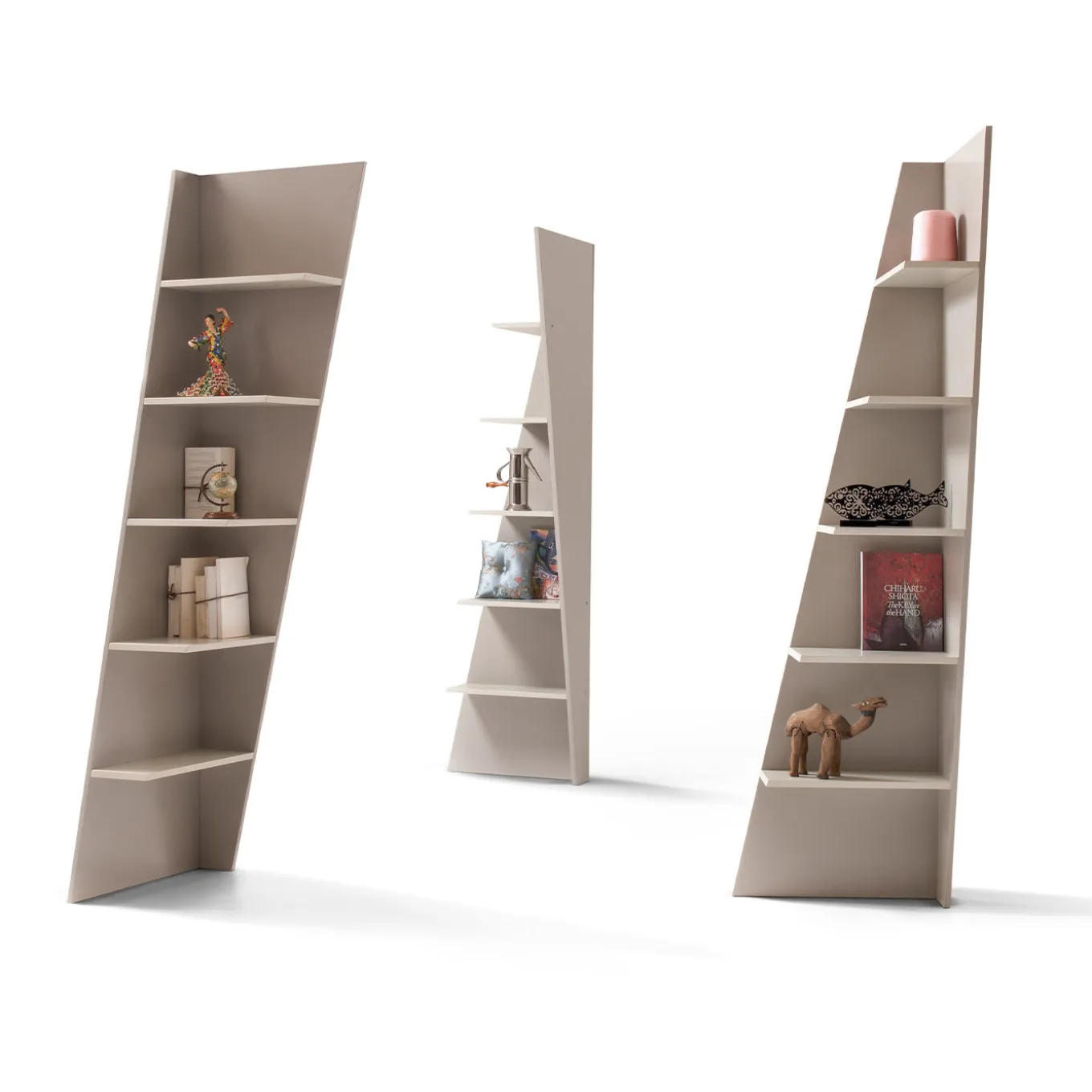 Esquina White Angular Bookcase by My_Lab