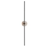 Essential Grand Stick Wall Sconce in Bronze and Travertine