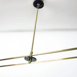 Essential Stick Suspension Lamp in Satin Brass
