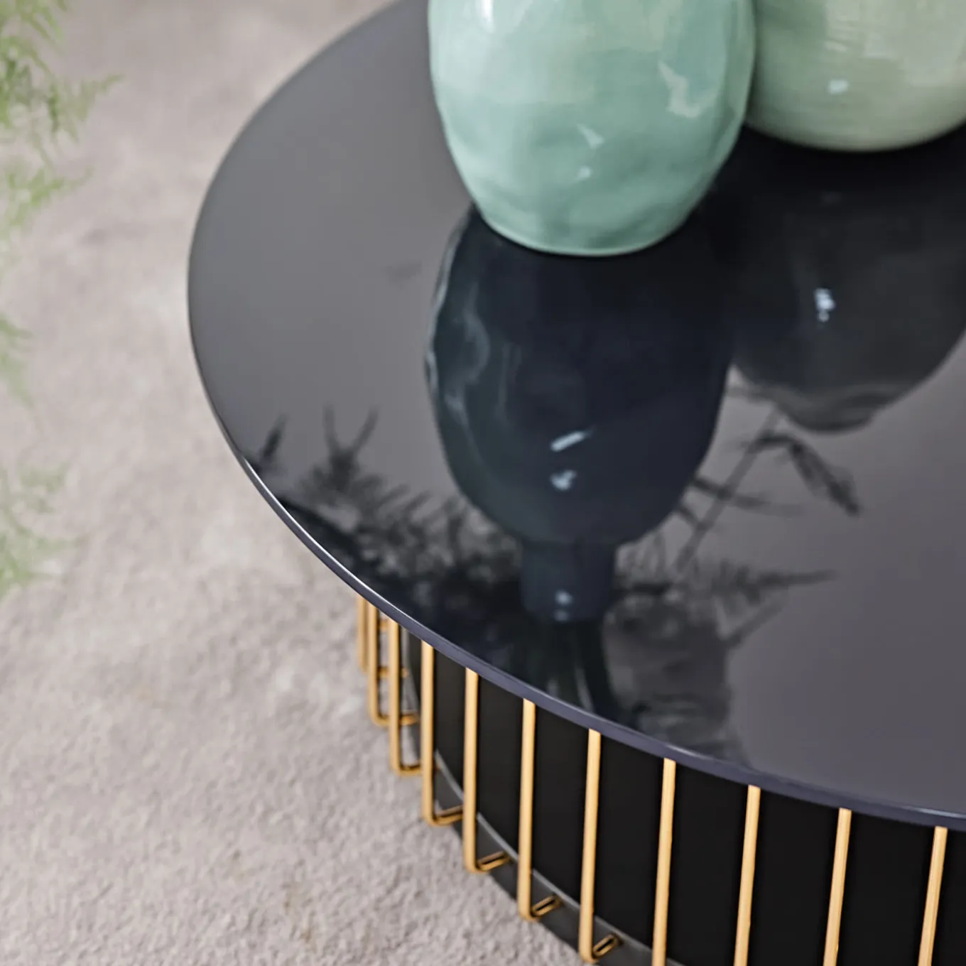 Etan Blue & Golden Coffee Table