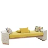Eternal Square Backlit Travertine Marble Daybed by Bebo & Angel