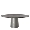 Etna Round Porphyry Outdoor Dining Table by Massimo Castagna