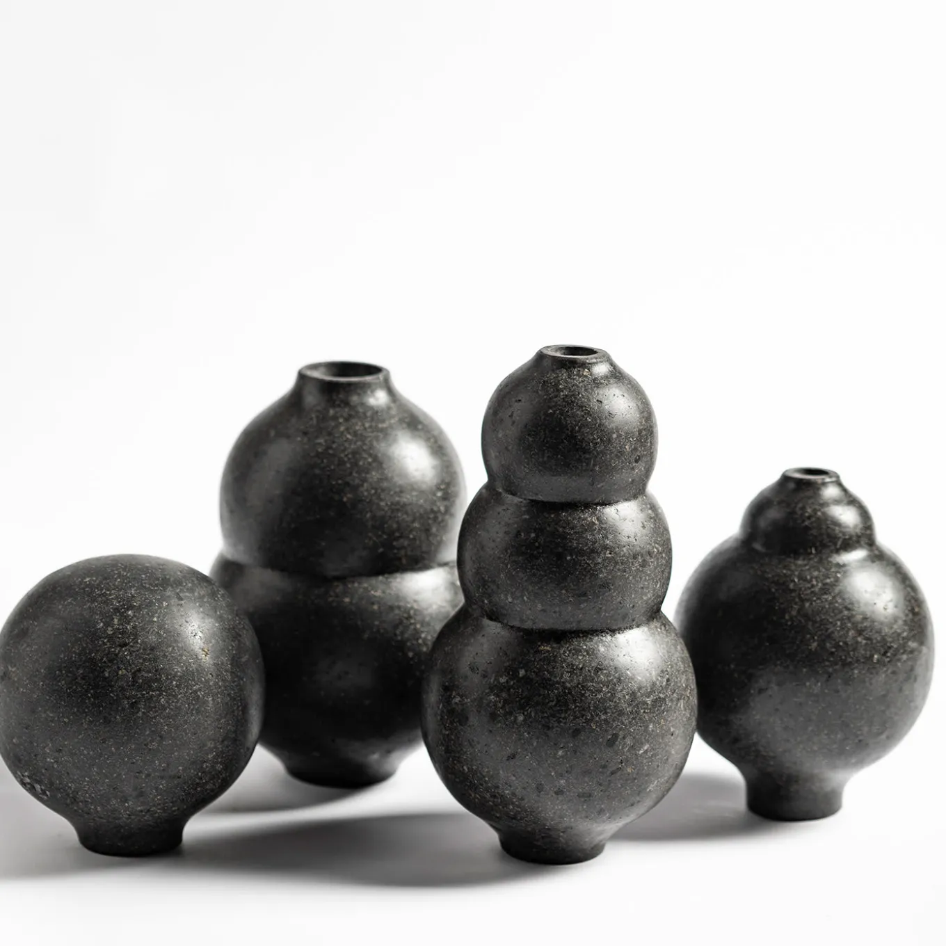 Etna Vases #3 Set of 4 by Martinelli Venezia Studio