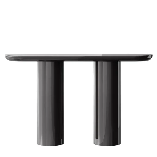 Eva Black Brown Glossy Console