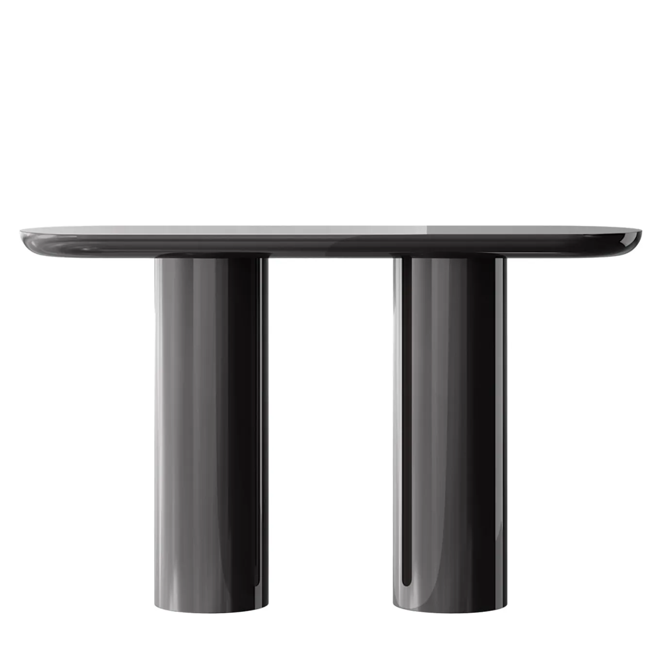 Eva Black Brown Glossy Console