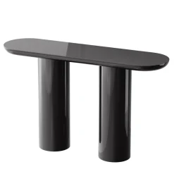 Eva Black Brown Glossy Console