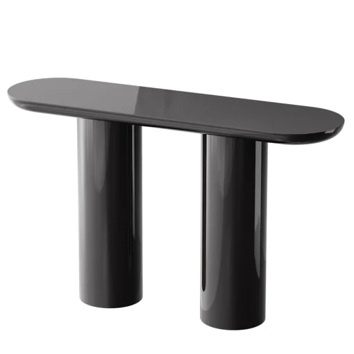 Eva Black Brown Glossy Console
