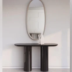 Eva Black Brown Glossy Console