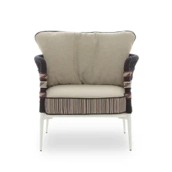 Eva Horizontal Ropes Outdoor Armchair by Antonio Marras