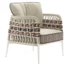 Eva Horizontal Ropes Outdoor Armchair by Antonio Marras