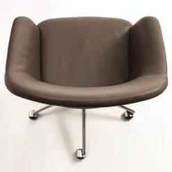 Eva Leather padded swivel chair
