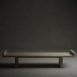 Ever Bench in Travertino Paglierino